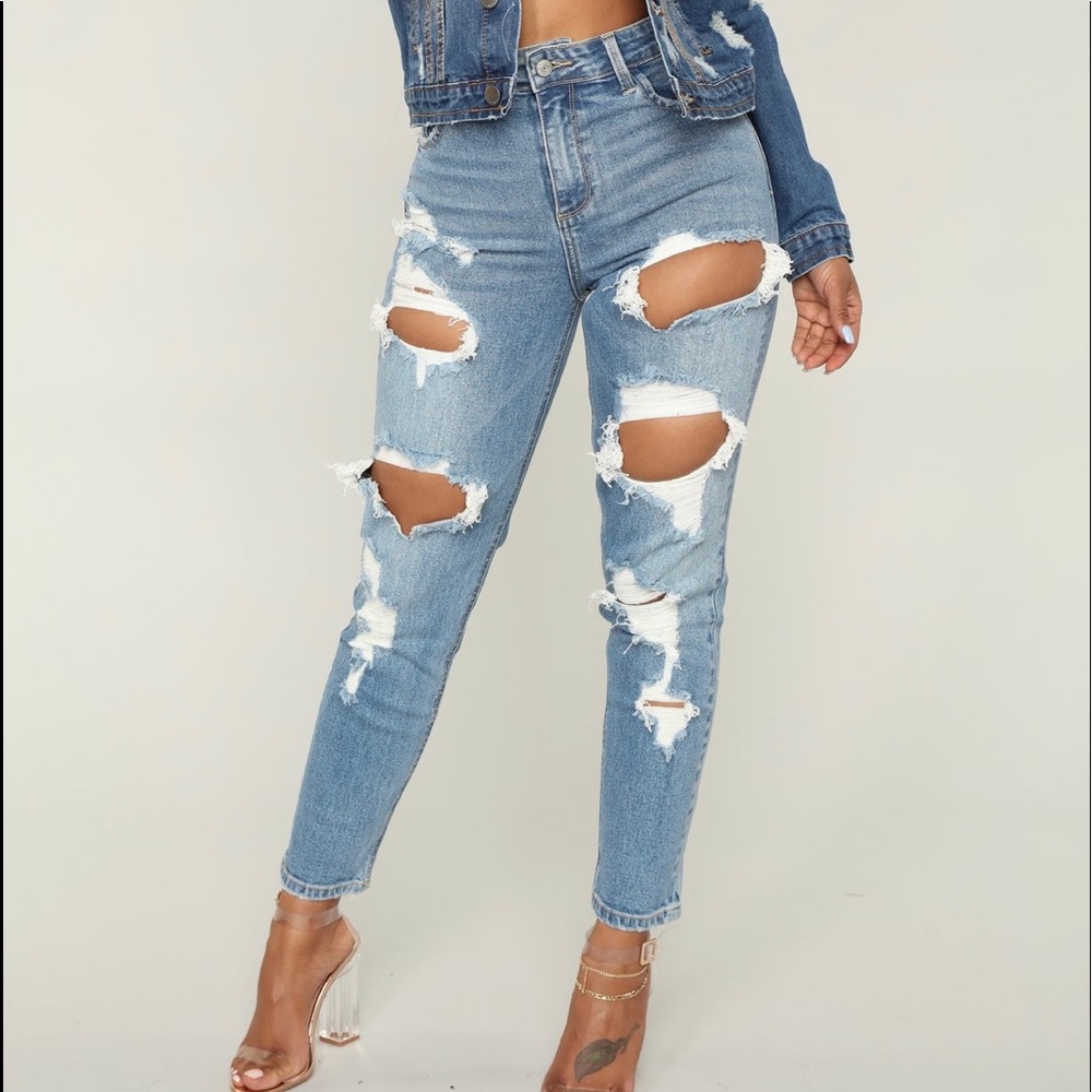 Fashion Nova High Rise Jeans